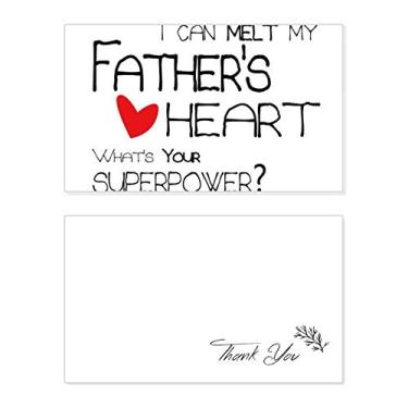 Imagem de Cartão de agradecimento I Can Melt My Father's Heart Best Papa Love Birthday Paper Greeting Wedding Repreciation