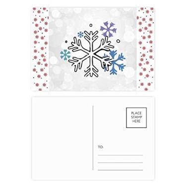 Imagem de Ilustração meteorológica inverno neve padrão Natal flor celebração cartão postal Blessing correspondência cartão
