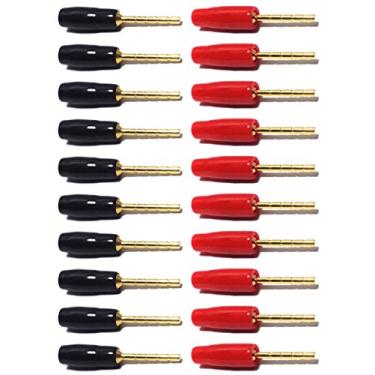 Imagem de CESS Conector de cabo tipo parafuso aberto tipo banana - plugues banana com ponta (pacote com 20)