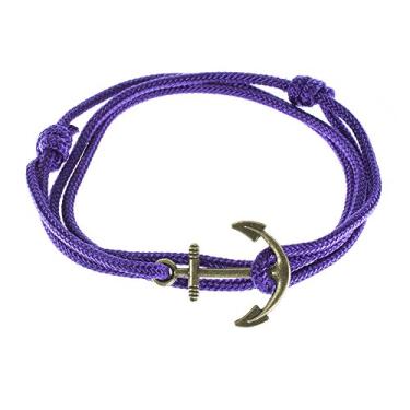 Imagem de West Coast Paracord — Pulseiras femininas ajustáveis com âncora náutica e anzol – Feito de corda de nylon
