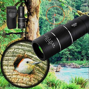 Imagem de Telescópio monocular, 16X52 High Power HD Monocular Dual Focus com tripé de suporte de smartphone para observação de pássaros, acampamento, viagens