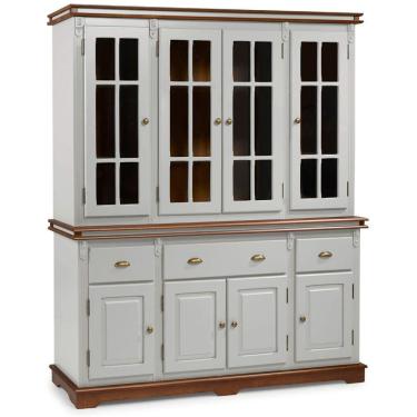 Imagem de Cristaleira Arca e Oratório 8 Portas 3 Gavetas Manchester 2055 Linz Móveis - Off White/Imbuia