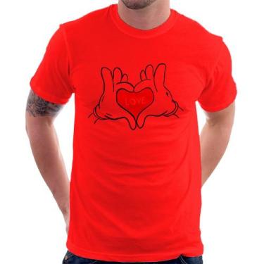 Imagem de Camiseta Love Hands  - Foca Na Moda