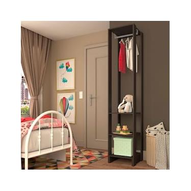Imagem de Armário Closet Nova Mobile Slim Yes com 3 Prateleiras e Cabideiro