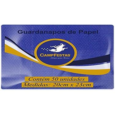 Imagem de Guardanapo De Papel, Campfestas, Azul Escuro, 20x23 cm, Pacote com 50