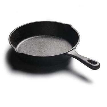 Imagem de Frigideira De Ferro Fundido, Panqueca De Ovo Antiaderente De 20 Cm, Omelete, Frigideira, Mini Panela Pré-temperada Com Alça Para Ovos, Panqueca, Pizza, Fogão De Indução A Gás