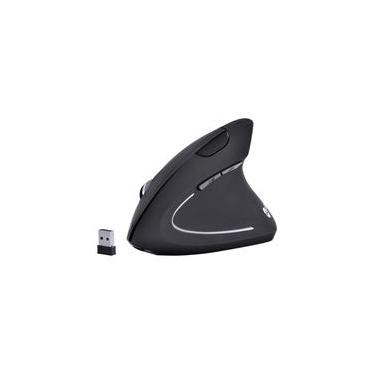 Imagem de Mouse Sem Fio Vertical Ortopédico Power Fit Vinik, 1600 DPI, Recarregável, USB, Preto ? PM300