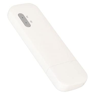 Imagem de Roteador WiFi USB 4G LTE, Roteador WiFi Portátil Modem USB de Ponto de Acesso WiFi Móvel Com Slot para Cartão Micro SIM, Mini Roteador de Ponto de Acesso de Viagem, Branco