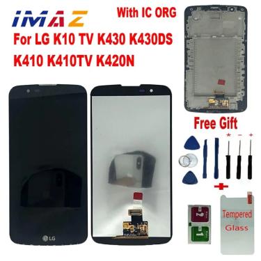 Imagem de Imaz lcd original para lg k10 tv lcd k430 k430ds k410 k410tv k420n k430dsf display lcd de tela toque