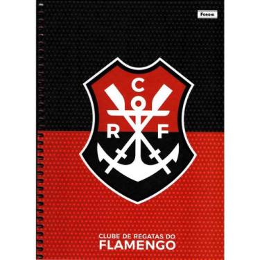 Imagem de Caderno Universitário Flamengo 1 Matéria 80 Folhas Foroni