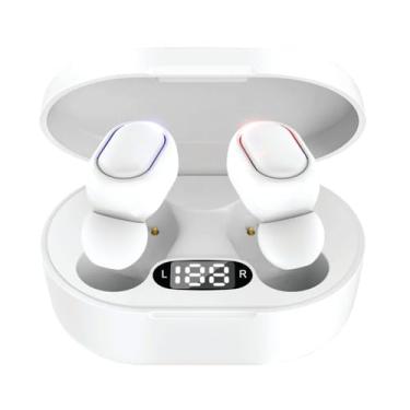 Imagem de Fone de Ouvido Sem Fio Aut114b Branco Bluetooth 5.3 Design Intra-Auricular Controle de Toque Estojo de Carregamento Compatível com Dispositivos Bluetooth MPOWER