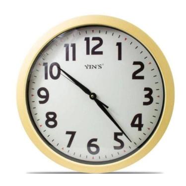 Imagem de Relógio De Parede Redondo Yin's Madeira Clara 43,5cm - Gici Decor