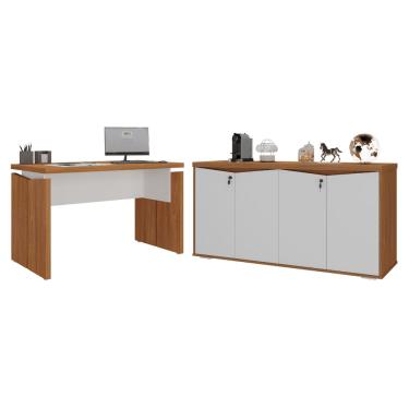 Imagem de Mesa e Balcão 4 Portas Nobres Freijó Branco