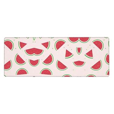 Imagem de Teclado de borracha extra grande Pink Watermelon, 30,5 x 80 cm, superespesso para proporcionar uma sensação confortável