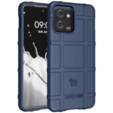Imagem de Nakedcellphone Capa para Motorola ThinkPhone (2023), Special Ops Tactical Armor Rugged Shield Capa protetora [anti-impressão digital, textura de aderência fosca] - Azul marinho