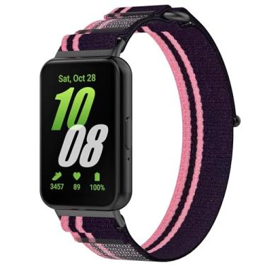 Imagem de Pulseira de nylon compatível com Samsung Galaxy FIT3, pulseiras esportivas para Samsung Galaxy FIT 3 para mulheres e homens
