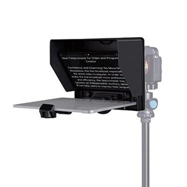 Imagem de FEELWORLD O teleprompter dobrável TP16 de 40.6 cm suporta tablet de até 40.6 cm, controle remoto Bluetooth horizontal e vertical compatível com DSLR/filmadora/fotografia de câmera