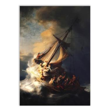 Imagem de Placas Decorativas Obras de Arte Pinturas Famosas Decoração Quarto Sala Van Gogh, Monet, Da Vinci, Monalisa, Tarsila, Kint, Botticelli, Vermeer, Rembrandt, Picasso, Michelangelo