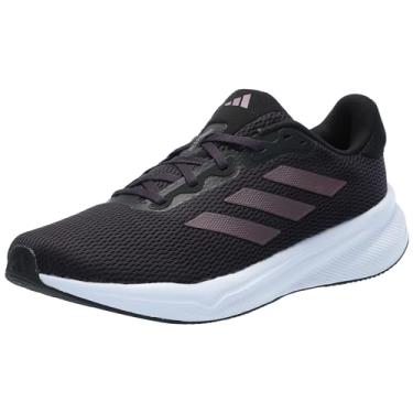 Imagem de adidas Tênis de corrida feminino Response, Aurora Black/Aurora Met./Wonder Orchid, 39