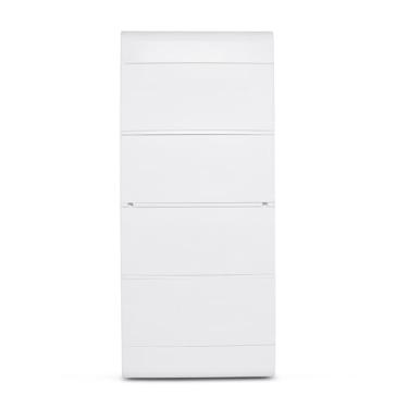 Imagem de Quadro Sobrepor Ouro Box 48 Módulos Din Porta Opaca Steck Branco 48 Módulos