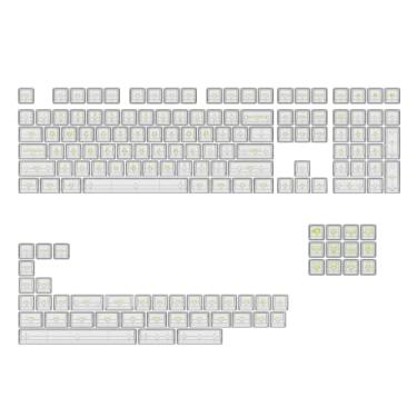 Imagem de KEYCAPS AKKO PROFILE ASA PC CLEAR TRANSPARENT FULL TRANSPARENT GREEN CHARACTERS