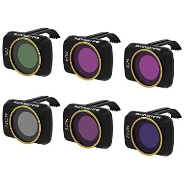 Imagem de GLOBACT Conjunto de filtros CPL ND para acessórios DJI Mini/Mavic Mini - UV, CPL, ND4, ND8, ND16, ND32 (pacote com 6)