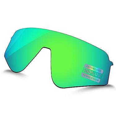 Imagem de Bowyer Lentes de reposição polarizadas para óculos de sol Oakley Sutro Lite Sweep OO9465 - Espelho verde jade