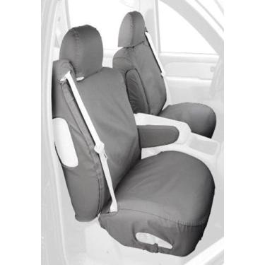 Imagem de Covercraft Capas de assento protetor de assento dianteiro com ajuste personalizado - tecido de polialgodão, cinza