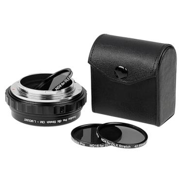 Imagem de Fotodiox Adaptador de lente elástica DLX – Compatível com lentes Olympus Zuiko (OM) de 35 mm para câmeras mirrorless Alliance com helicóide de focagem macro e filtros magnéticos Drop-in