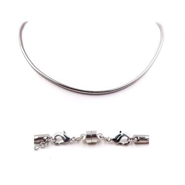 Imagem de malahill Colar de corrente de aço inoxidável para mulheres, Metal, Sem Pedra Preciosa