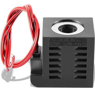 Imagem de sixcow Bobina solenoide 10162-76, 12v DC, 22W, cabos de fio duplo, serve para haste de válvula série 10 12 16 38 58, solenoide de reboque de despejo de unidade de energia hidráulica