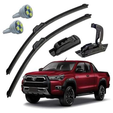 Imagem de Palheta Limpador Parabrisa Toyota Hilux 2015 Em Diante  + Pingo T10 - 