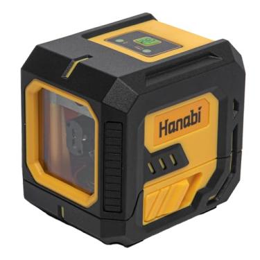 Imagem de Nível Laser Verde Profissional Hanabi, 2 Linhas, Alcance 30m, Precisão 3mm, Suporte Magnético