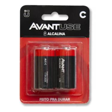 Imagem de PILHAS ALCALINAS C AVANTUSE KIT COM 2 UNIDADES 1.5V ENERGIA DURADOURA PARA DISPOSITIVOS DE ALTO CONSUMO FEITO PARA DURAR PACK 2 UN