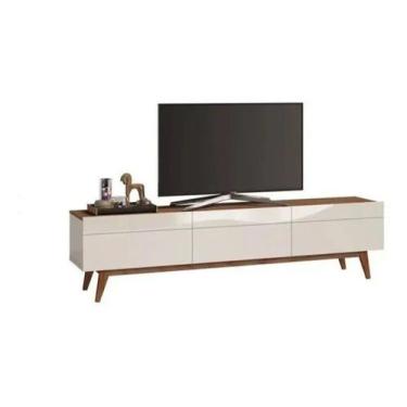 Imagem de Rack classic 3g 2.2 off-white/freijó - imcal, Off White/Freijó