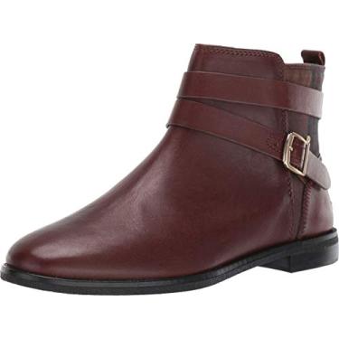 Imagem de Sperry Bota de couro feminina Seaport Shackle, Marrom/xadrez, 6