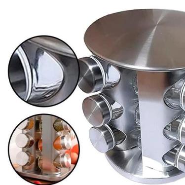 Imagem de Porta Condimentos Temperos Giratorio 12 Potes Frasco Tempero - Wincy