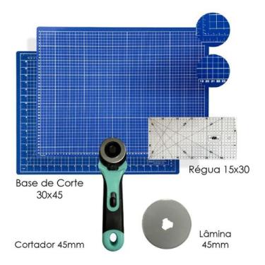 Imagem de Bases De Corte A3 Placa de Mesa 45x30 Régua de Acrílico 15x30 Cortador