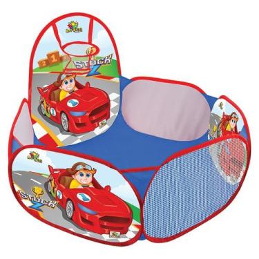 Imagem de Piscina De Bolinhas Com Cesta Basquete Sotck Z Carros - Art Brink