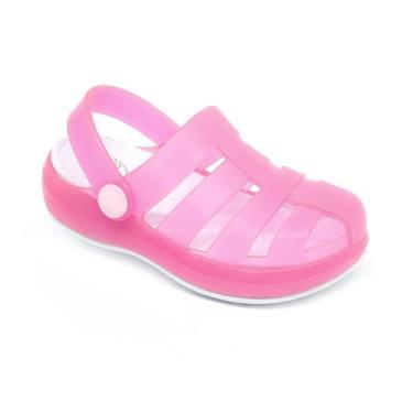Imagem de Sandália Babuche Infantil Plugt Menina Pop Tiras Gelo Pink, 19/20