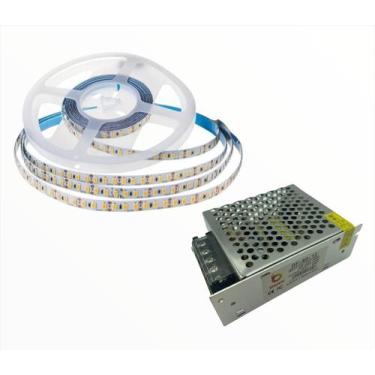 Imagem de Fita LED 3528 120 LEDS/m 3000K/6000K 20W/M 5 metros Acompanha Fonte - 