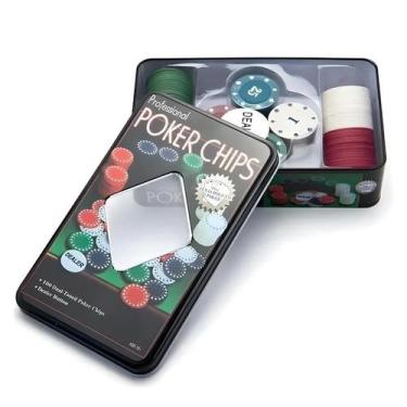 Imagem de Jogo De Poker Profissional 200 Fichas Numeradas 2 Baralhos 1 Toalha Re