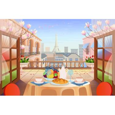 Imagem de Painel de Lona Paris Café Parisiense - Fabrika de Festa, 100x070cm