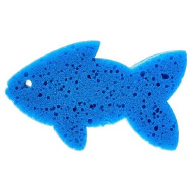 Imagem de Esponja De Banho Infantil Soft Formato Peixinho Marco Boni, Peixe, Azu
