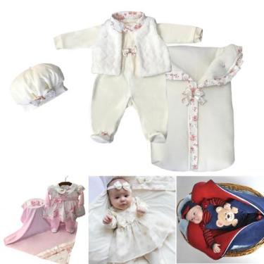 Imagem de Saída de maternidade feminino masculino para bebes de 0 a 2 meses de v