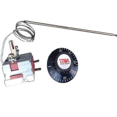 Imagem de 2 Termostato Tiwa 50 a 300ºc 30A Fornos Elétricos Fritadeiras