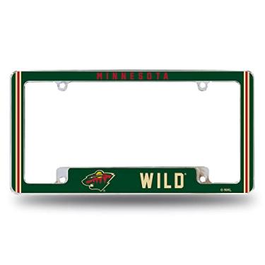 Imagem de Rico Industries Moldura de placa automotiva NHL Minnesota Wild Classic 30,48 cm x 15,24 cm para carro/caminhão/SUV