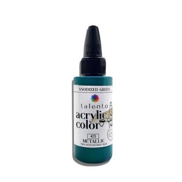 Imagem de Tinta Acrylic Color 30ml Metallic 0423-anodized Green - TALENTO