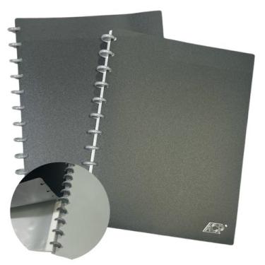 Imagem de Pasta Catalogo 30 Envelopes Destacáveis A4 Cor Preta e Prata - ACP