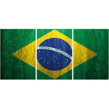 Imagem de Quadro Decorativo Bandeira Do Brasil Países Decoração Quartos Sala P00